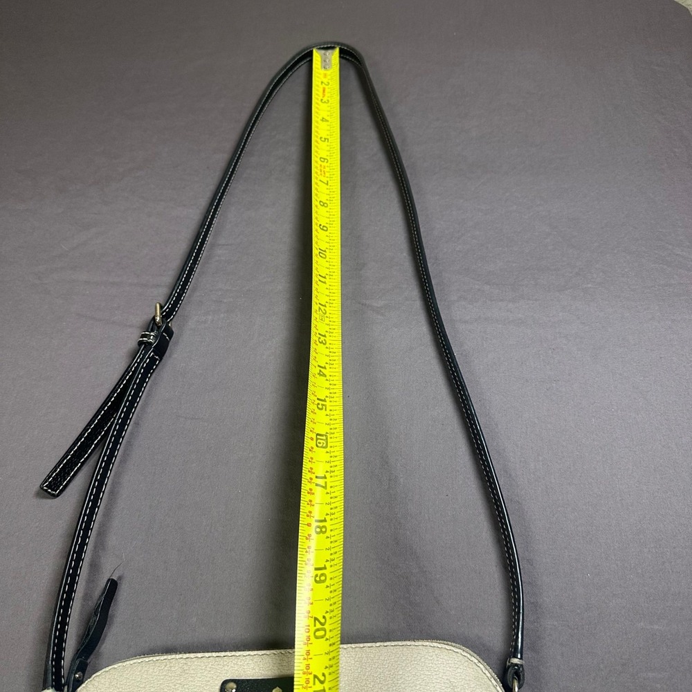 Kate Spade New York Berkeley Lane Hanna Cream Black Leather Crossbody Purse Bag‎ - Picture 11 of 16